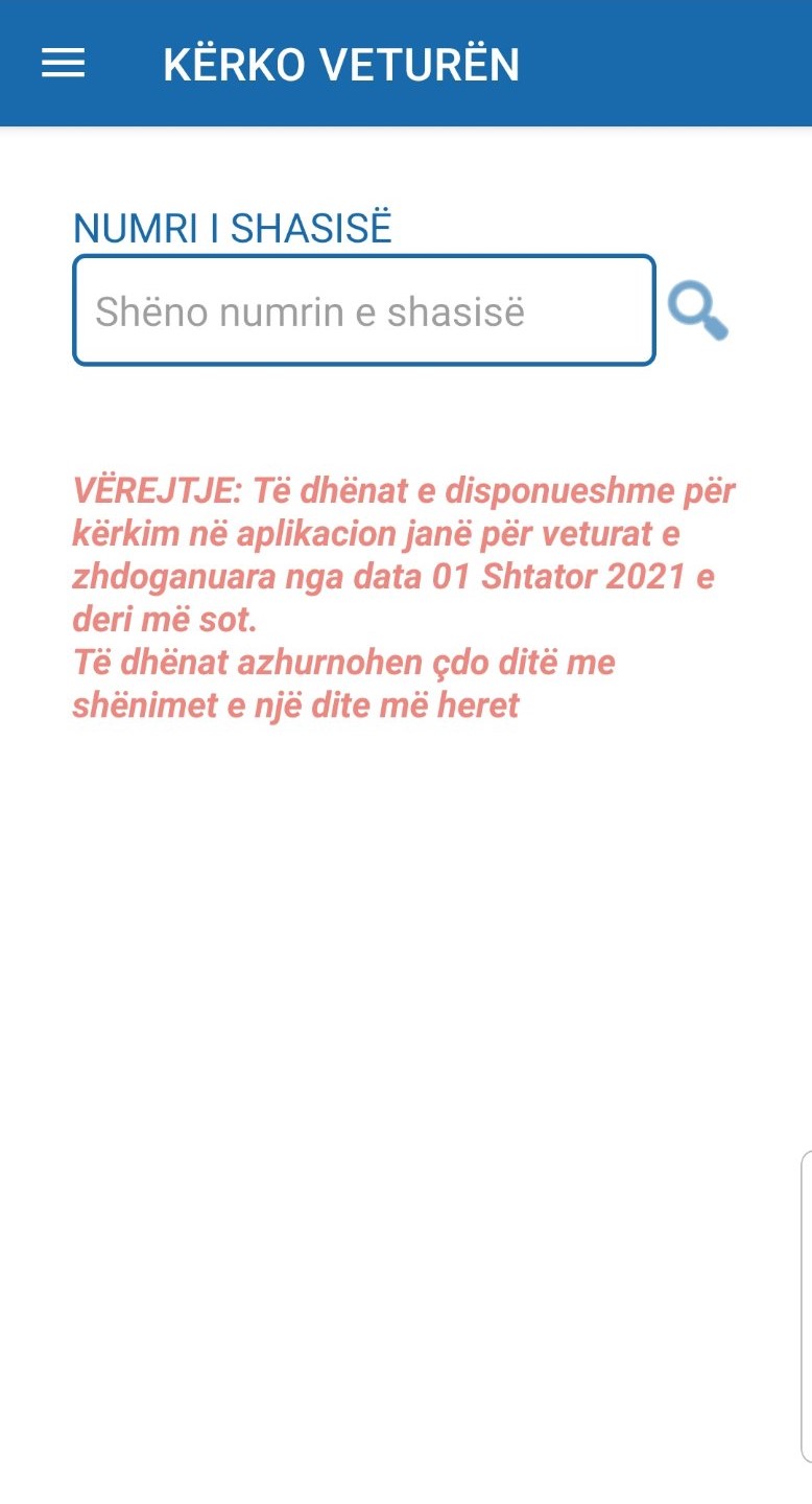 Dogana lanson aplikacionin për telefonat e mençur