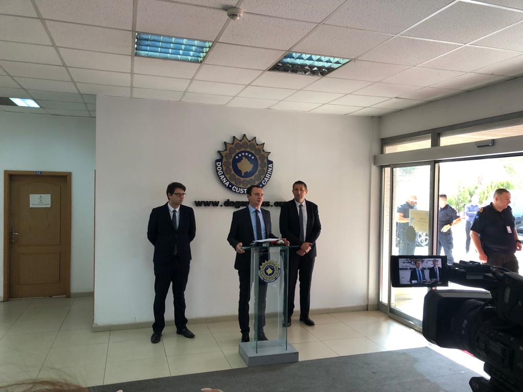 Kryeministri Kurti viziton Doganën e Kosovës